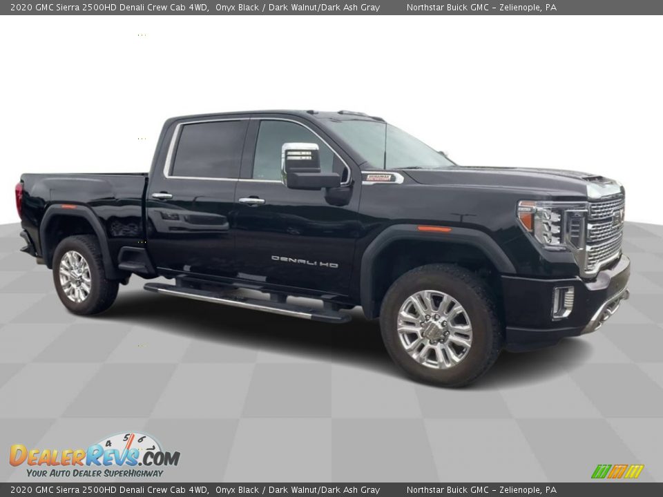 2020 GMC Sierra 2500HD Denali Crew Cab 4WD Onyx Black / Dark Walnut/Dark Ash Gray Photo #2