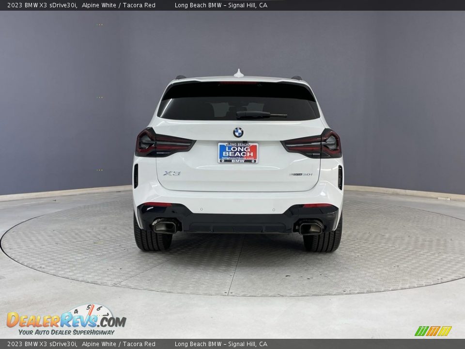 2023 BMW X3 sDrive30i Alpine White / Tacora Red Photo #4