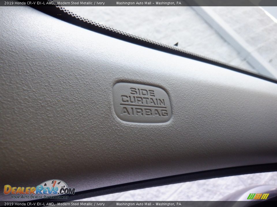 2019 Honda CR-V EX-L AWD Modern Steel Metallic / Ivory Photo #17