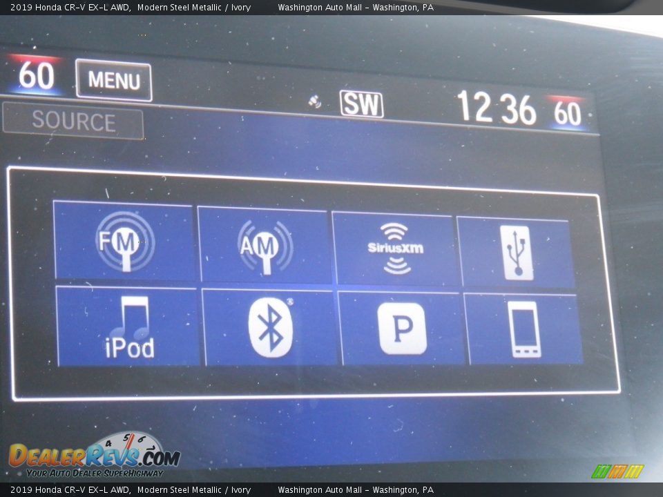 2019 Honda CR-V EX-L AWD Modern Steel Metallic / Ivory Photo #19
