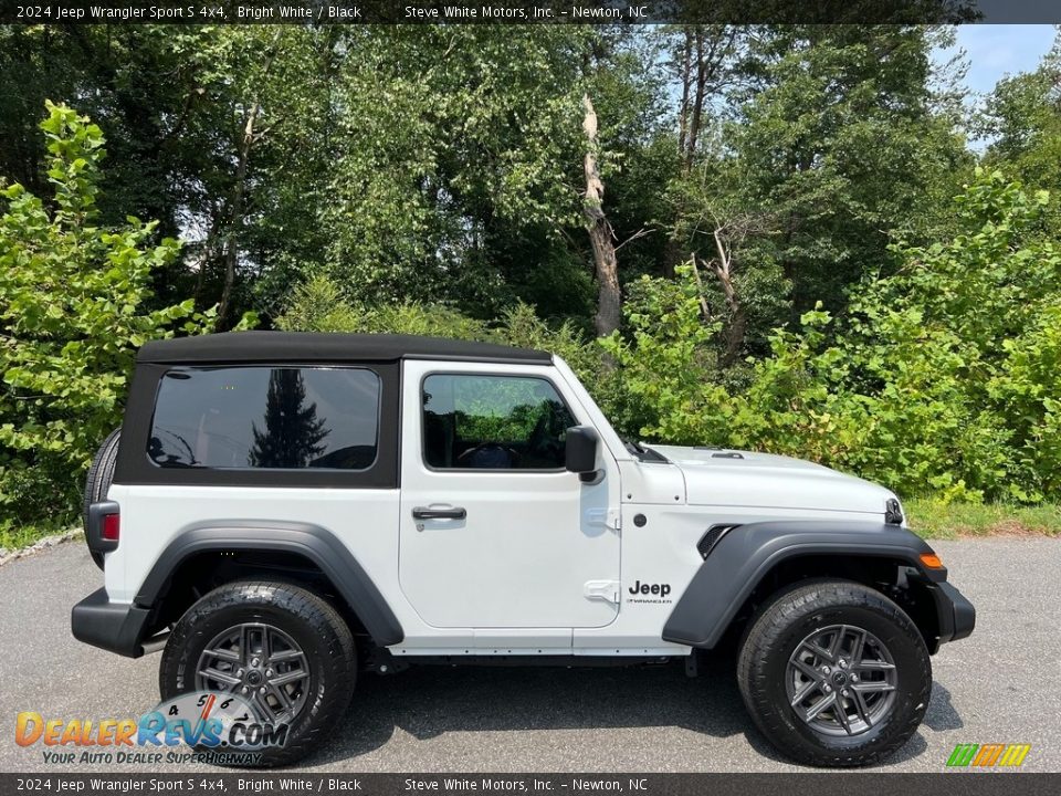 Bright White 2024 Jeep Wrangler Sport S 4x4 Photo #5