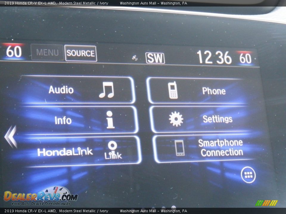 2019 Honda CR-V EX-L AWD Modern Steel Metallic / Ivory Photo #20