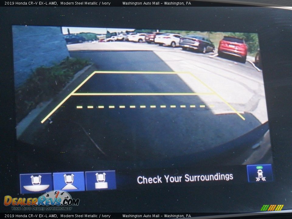 2019 Honda CR-V EX-L AWD Modern Steel Metallic / Ivory Photo #21