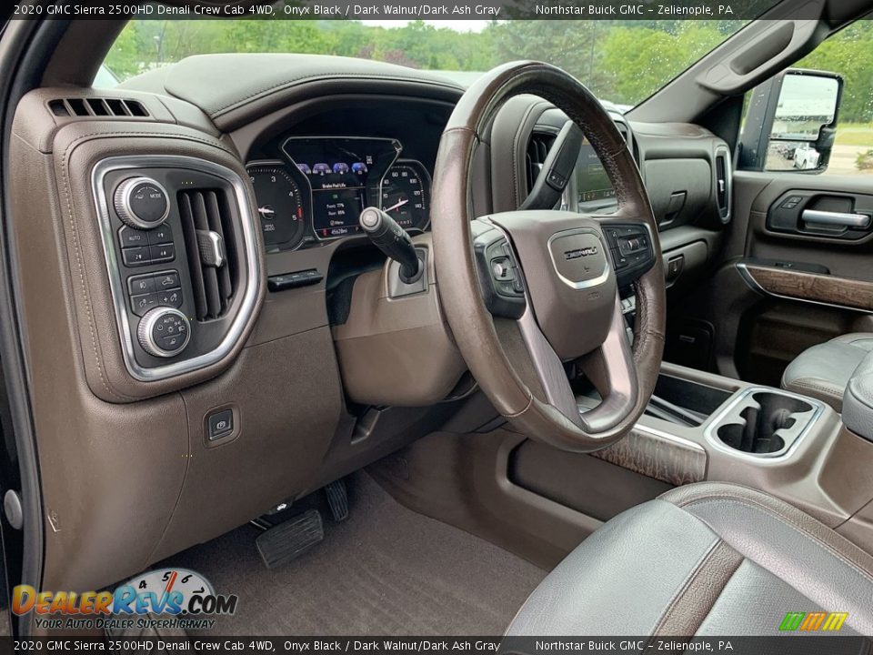 2020 GMC Sierra 2500HD Denali Crew Cab 4WD Onyx Black / Dark Walnut/Dark Ash Gray Photo #10