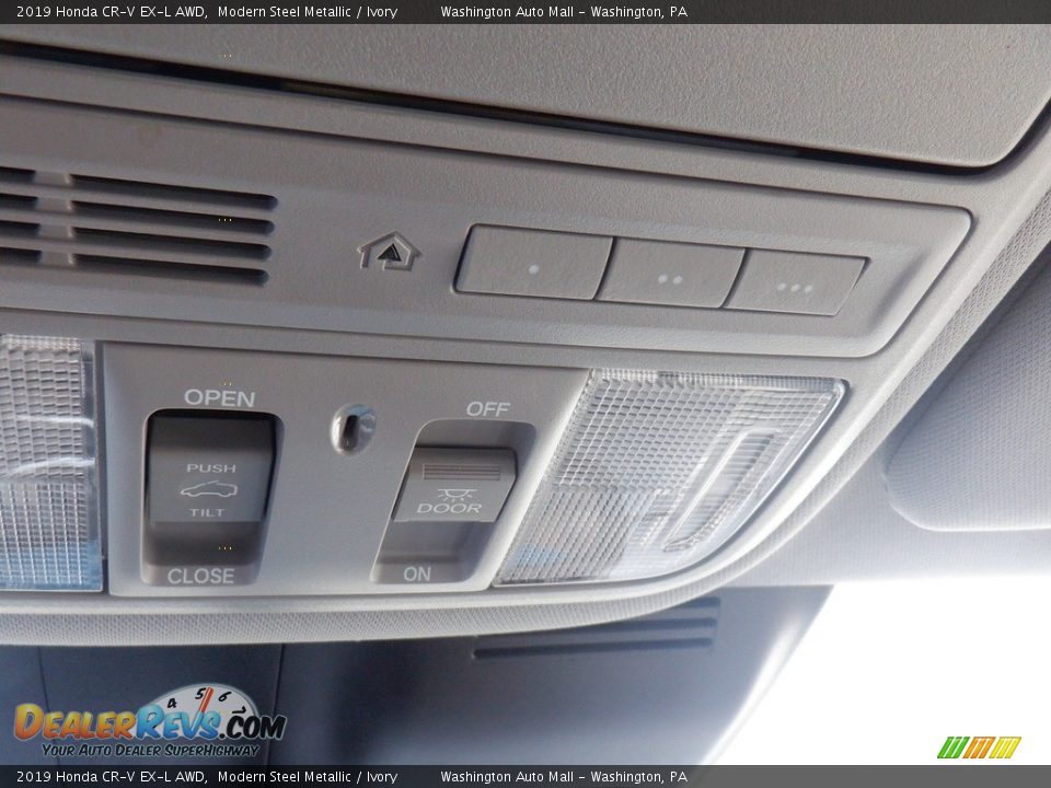2019 Honda CR-V EX-L AWD Modern Steel Metallic / Ivory Photo #23