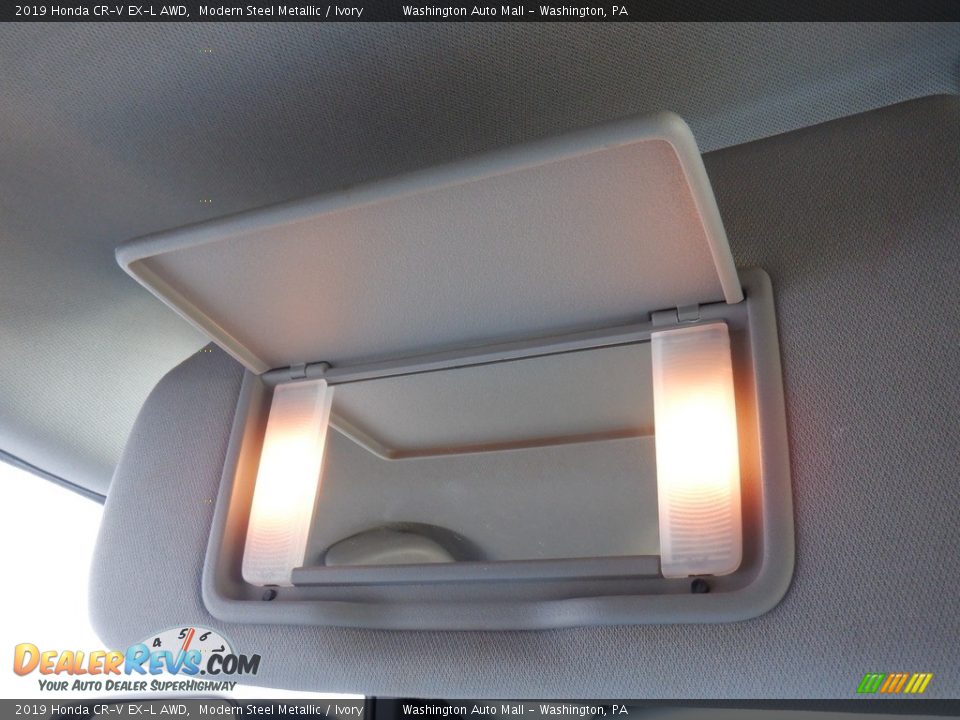 2019 Honda CR-V EX-L AWD Modern Steel Metallic / Ivory Photo #24