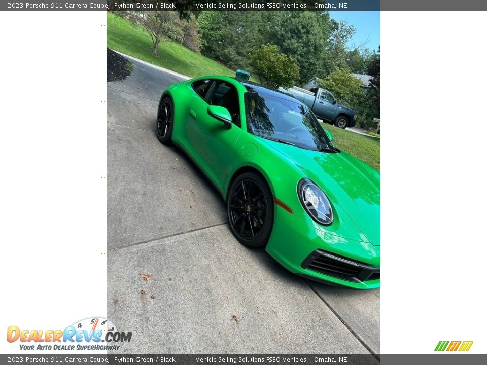 Python Green 2023 Porsche 911 Carrera Coupe Photo #1