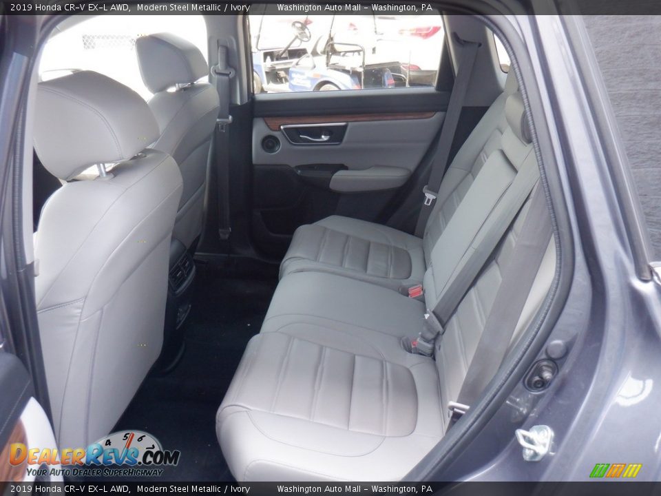 2019 Honda CR-V EX-L AWD Modern Steel Metallic / Ivory Photo #29