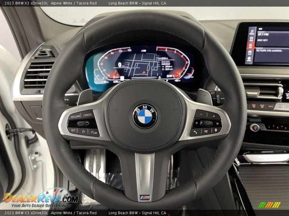 2023 BMW X3 sDrive30i Alpine White / Tacora Red Photo #17