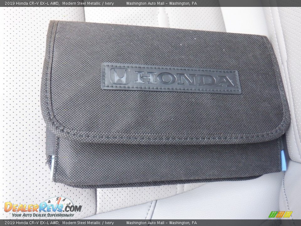 2019 Honda CR-V EX-L AWD Modern Steel Metallic / Ivory Photo #32