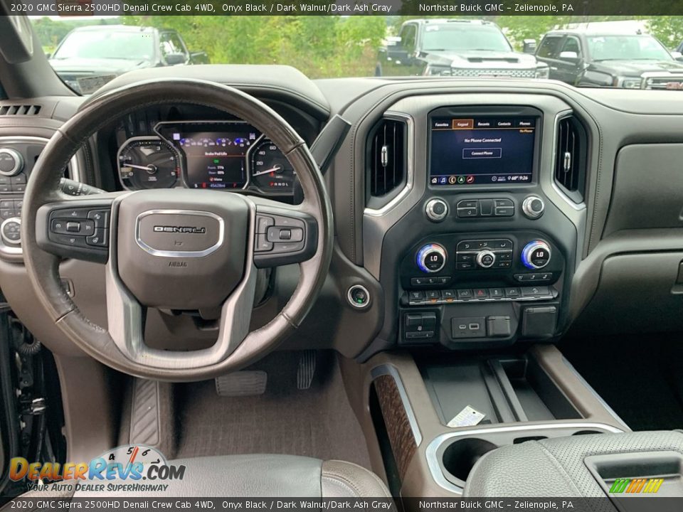 Dashboard of 2020 GMC Sierra 2500HD Denali Crew Cab 4WD Photo #21