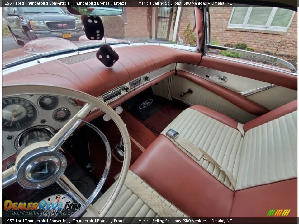 1957 Ford Thunderbird Convertible Thunderbird Bronze / Bronze Photo #9