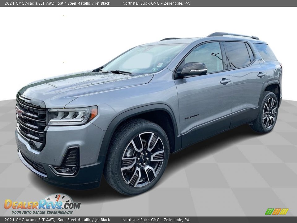 2021 GMC Acadia SLT AWD Satin Steel Metallic / Jet Black Photo #1