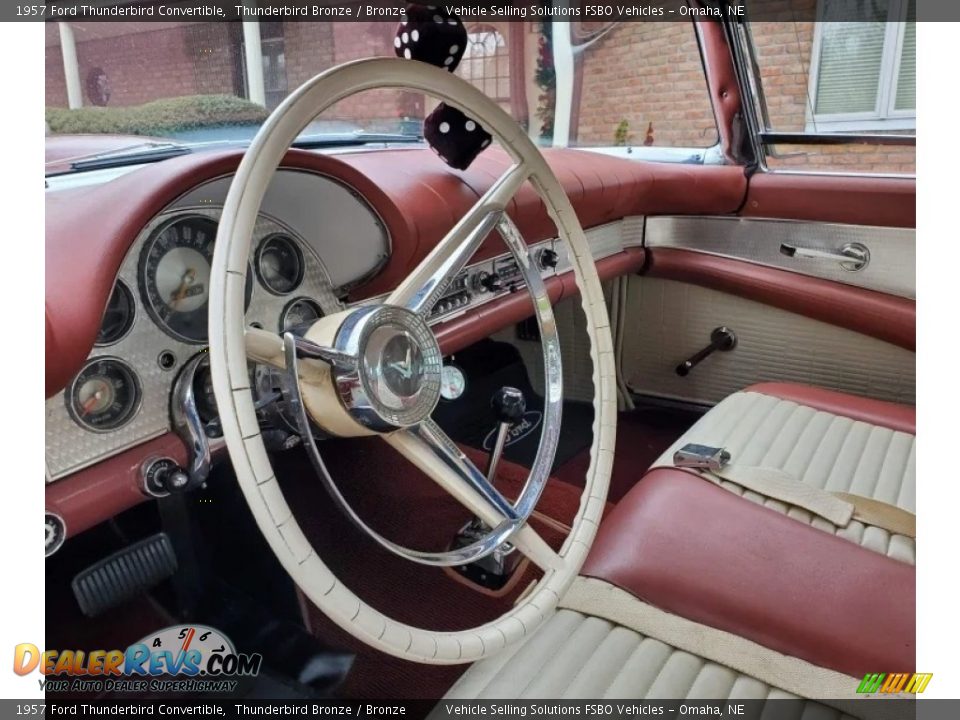 1957 Ford Thunderbird Convertible Thunderbird Bronze / Bronze Photo #12