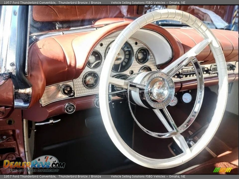 1957 Ford Thunderbird Convertible Thunderbird Bronze / Bronze Photo #13