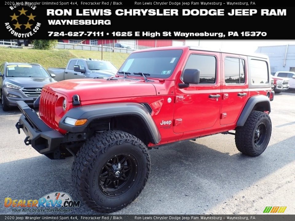 2020 Jeep Wrangler Unlimited Sport 4x4 Firecracker Red / Black Photo #1