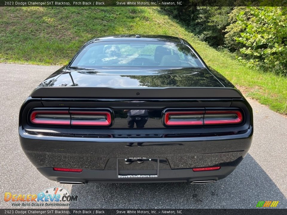 2023 Dodge Challenger SXT Blacktop Pitch Black / Black Photo #7