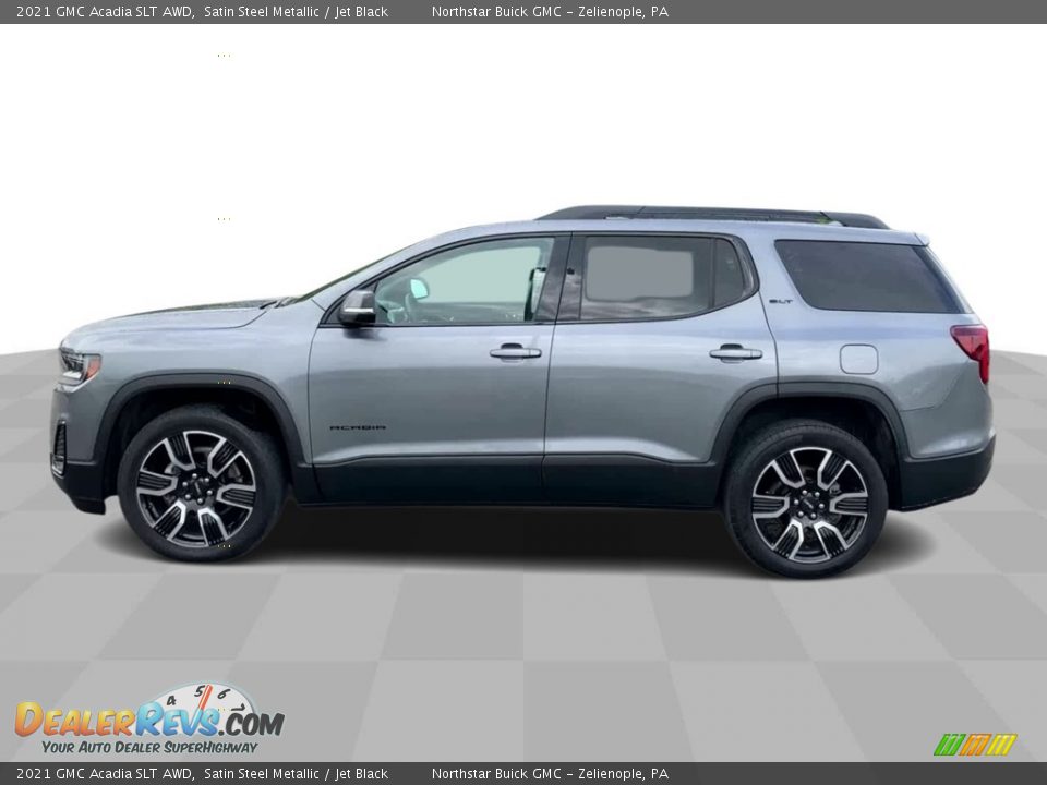 2021 GMC Acadia SLT AWD Satin Steel Metallic / Jet Black Photo #5