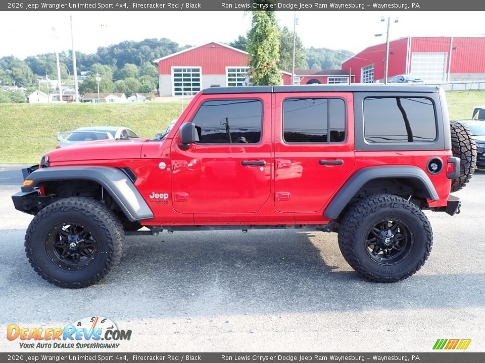 2020 Jeep Wrangler Unlimited Sport 4x4 Firecracker Red / Black Photo #2