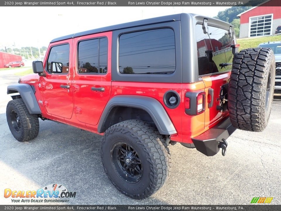 2020 Jeep Wrangler Unlimited Sport 4x4 Firecracker Red / Black Photo #3