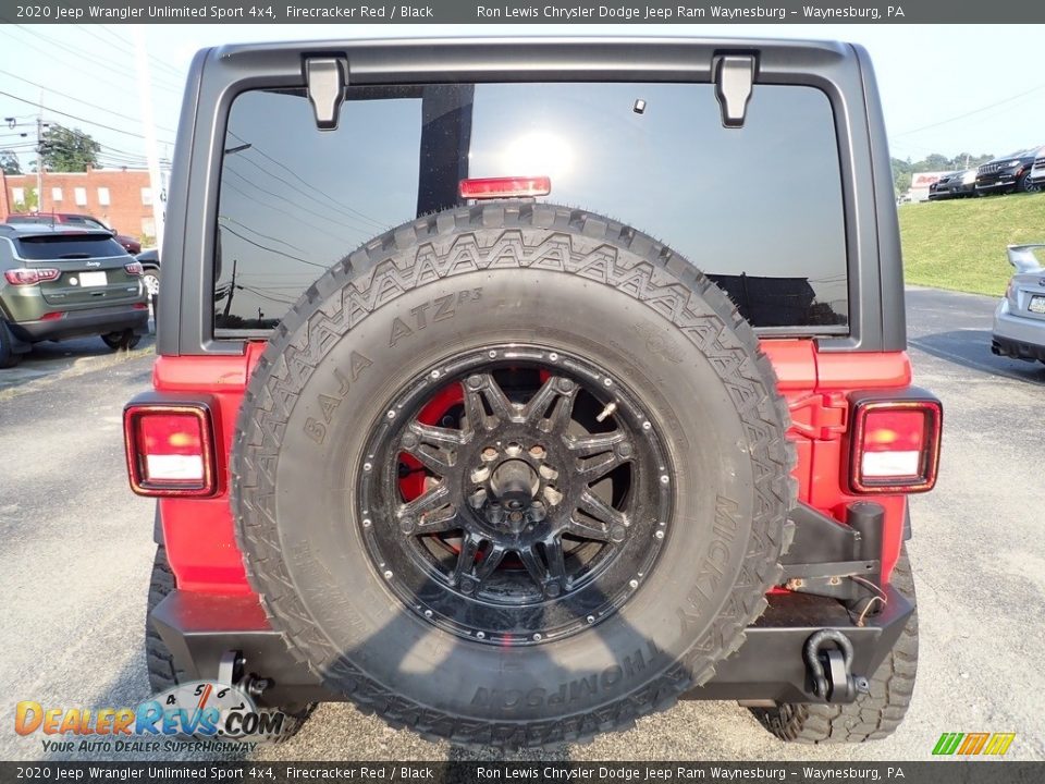 2020 Jeep Wrangler Unlimited Sport 4x4 Firecracker Red / Black Photo #4