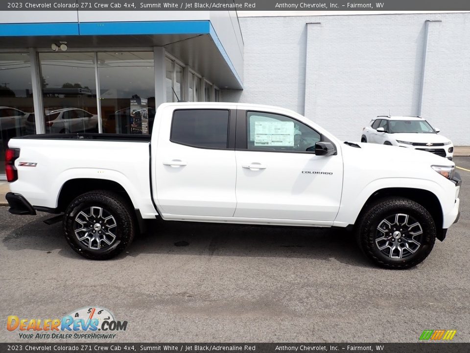 2023 Chevrolet Colorado Z71 Crew Cab 4x4 Summit White / Jet Black/Adrenaline Red Photo #2