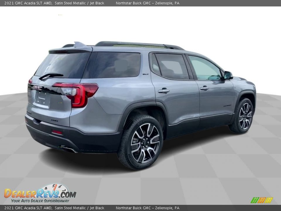 2021 GMC Acadia SLT AWD Satin Steel Metallic / Jet Black Photo #8