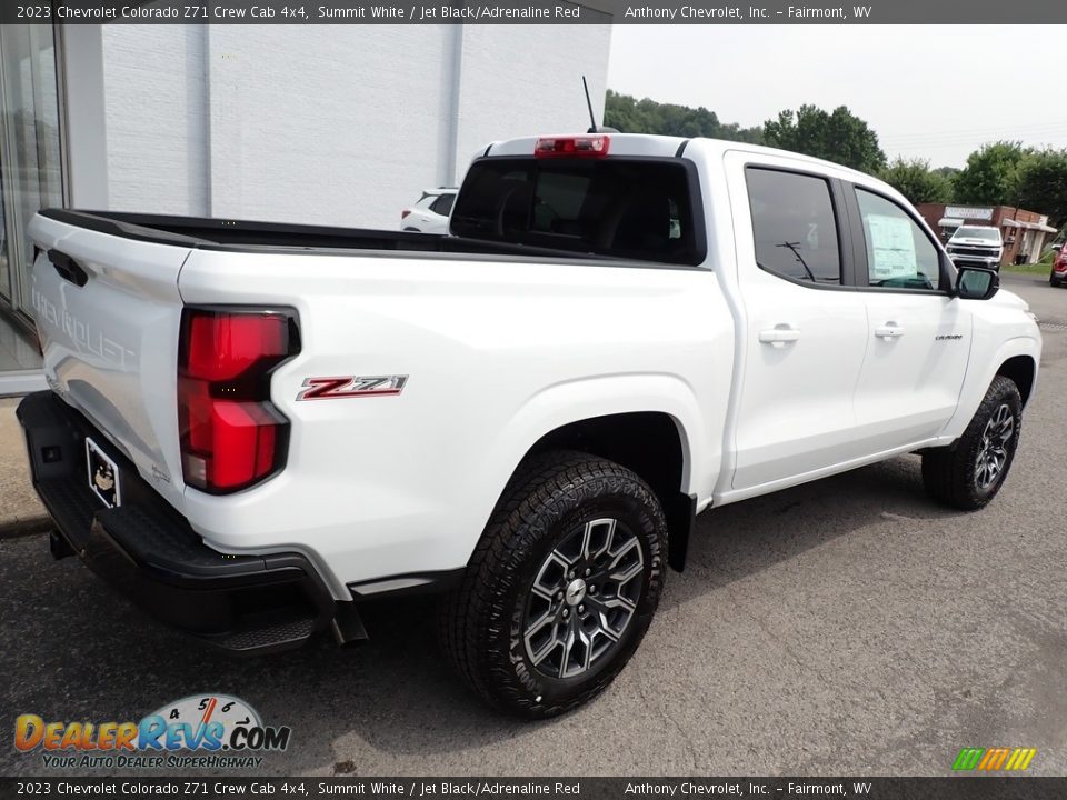 2023 Chevrolet Colorado Z71 Crew Cab 4x4 Summit White / Jet Black/Adrenaline Red Photo #3