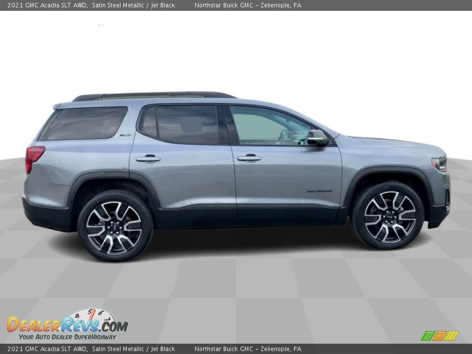 2021 GMC Acadia SLT AWD Satin Steel Metallic / Jet Black Photo #9