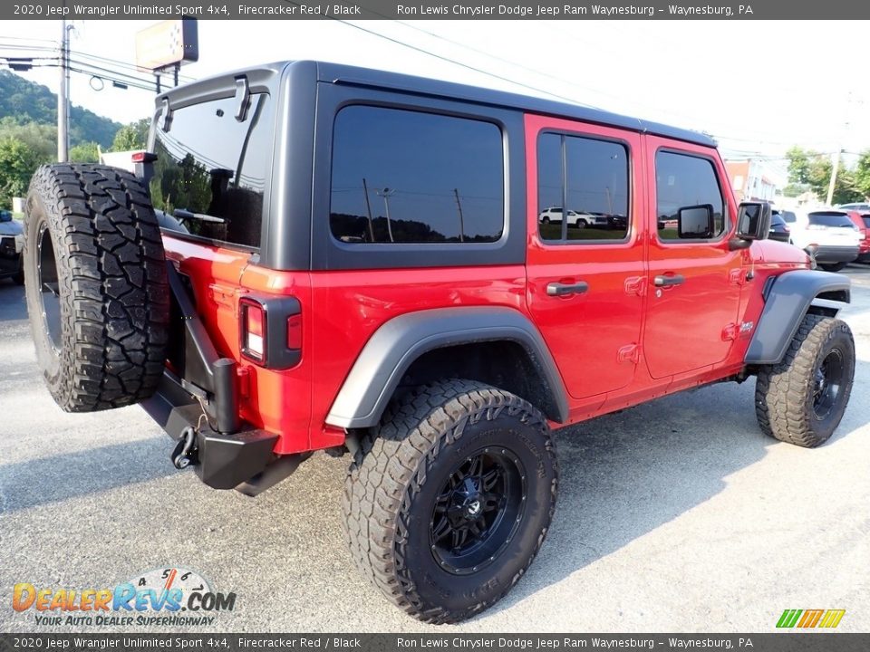2020 Jeep Wrangler Unlimited Sport 4x4 Firecracker Red / Black Photo #6