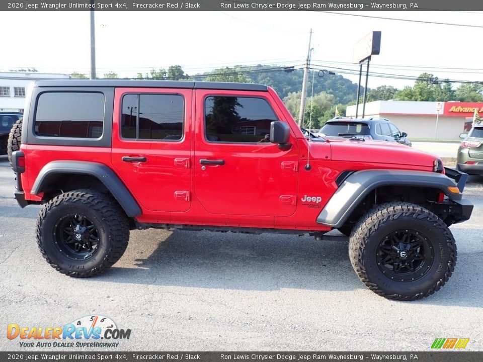 2020 Jeep Wrangler Unlimited Sport 4x4 Firecracker Red / Black Photo #7