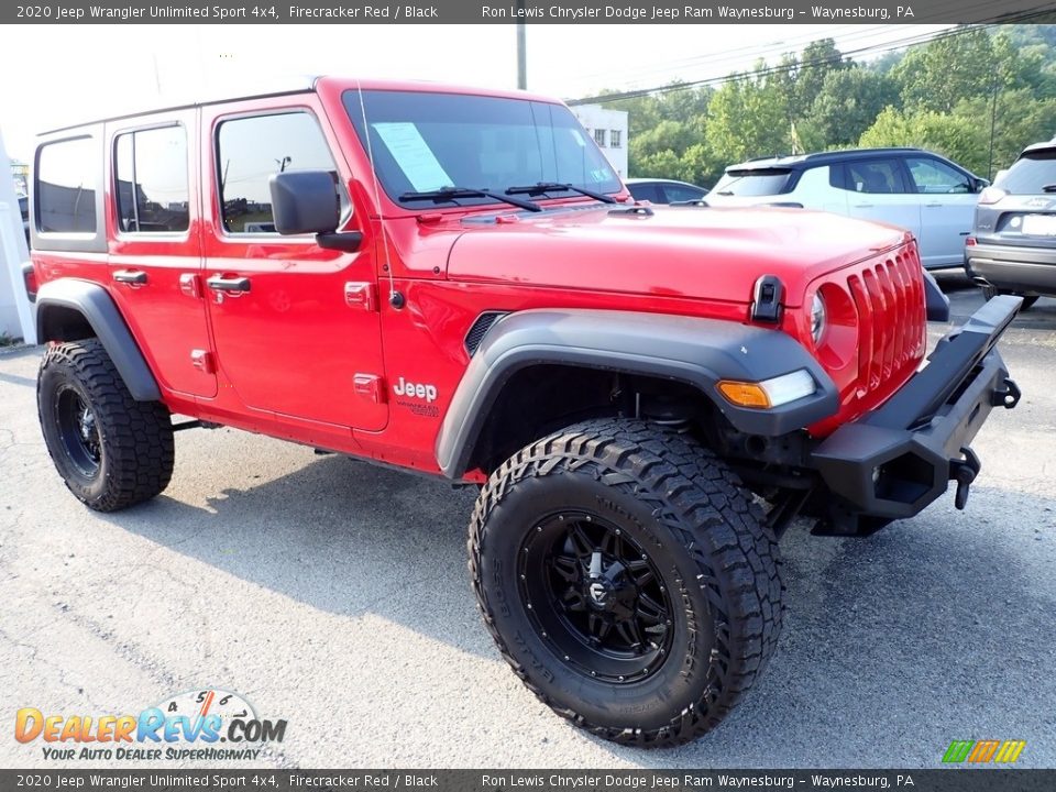 2020 Jeep Wrangler Unlimited Sport 4x4 Firecracker Red / Black Photo #8