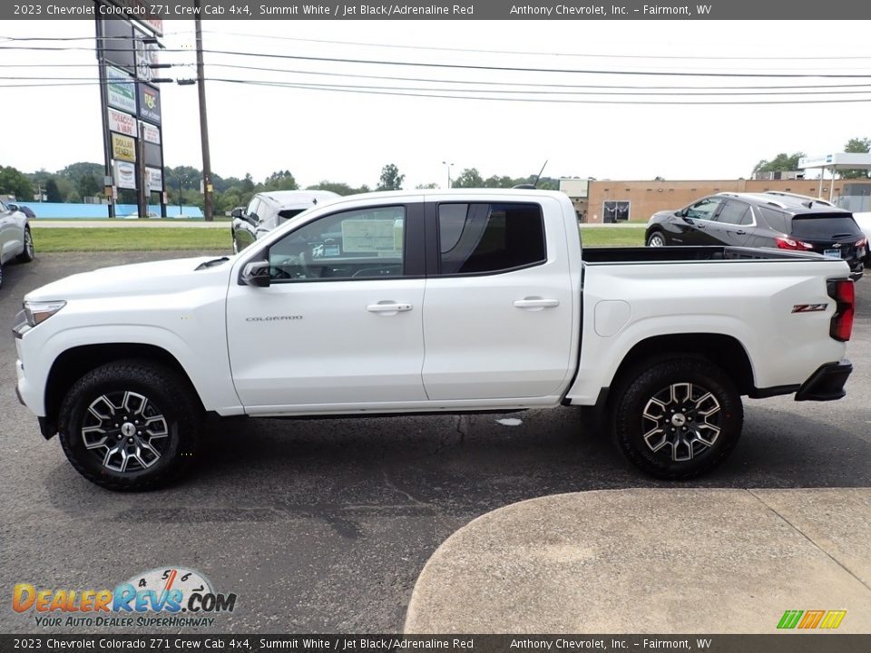 2023 Chevrolet Colorado Z71 Crew Cab 4x4 Summit White / Jet Black/Adrenaline Red Photo #7