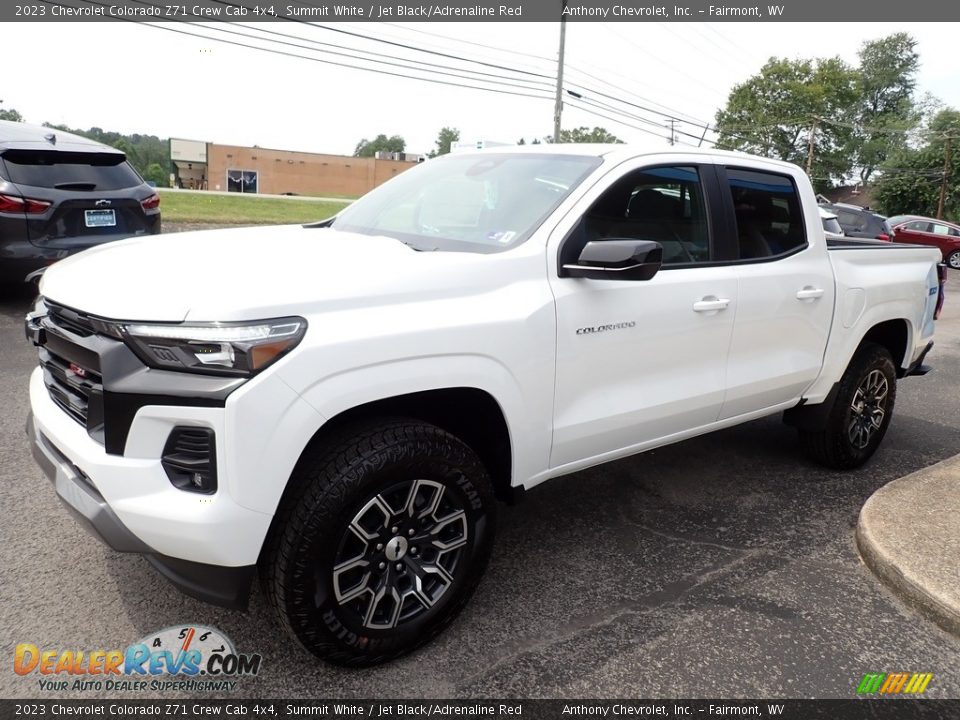 2023 Chevrolet Colorado Z71 Crew Cab 4x4 Summit White / Jet Black/Adrenaline Red Photo #8