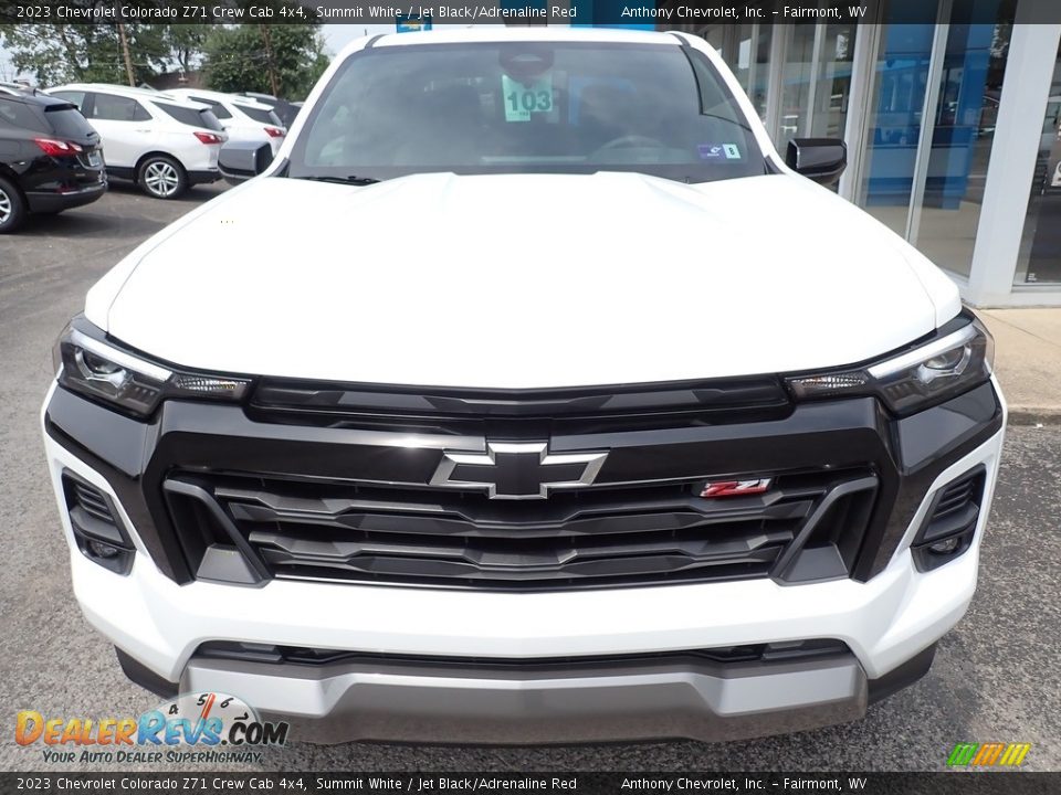2023 Chevrolet Colorado Z71 Crew Cab 4x4 Summit White / Jet Black/Adrenaline Red Photo #9
