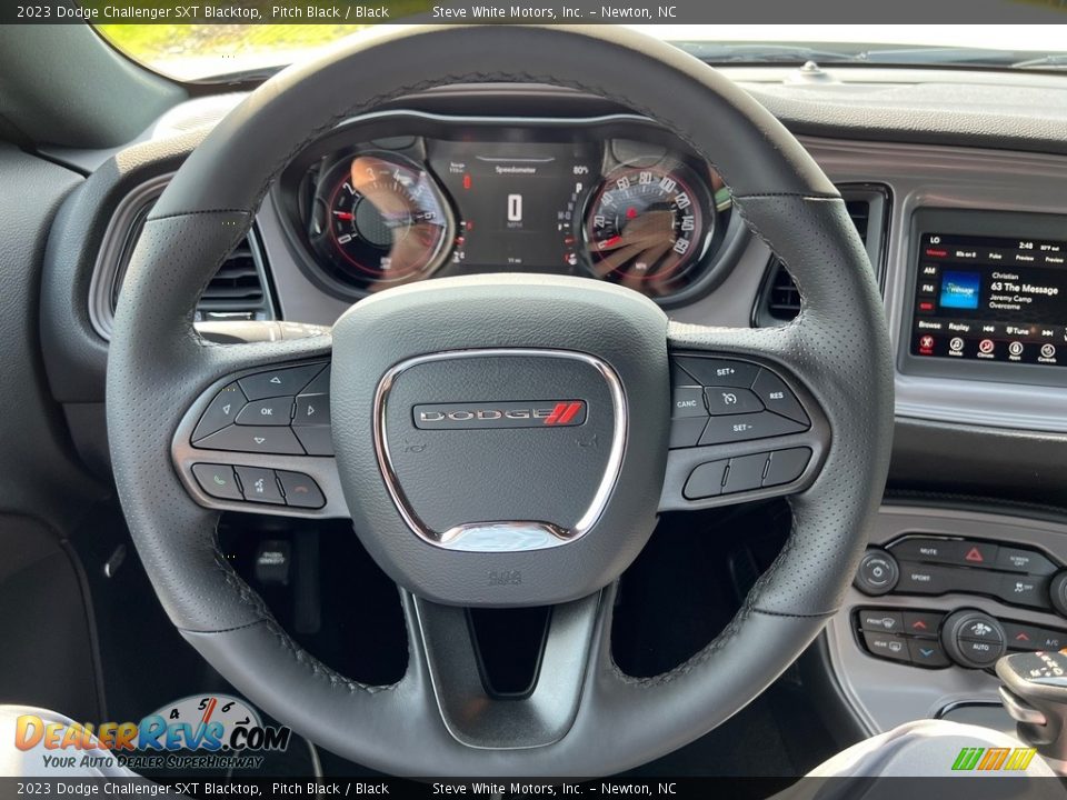 2023 Dodge Challenger SXT Blacktop Pitch Black / Black Photo #18