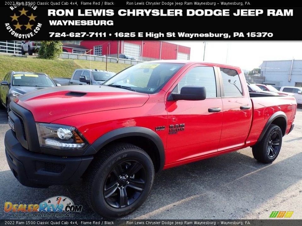 2022 Ram 1500 Classic Quad Cab 4x4 Flame Red / Black Photo #1