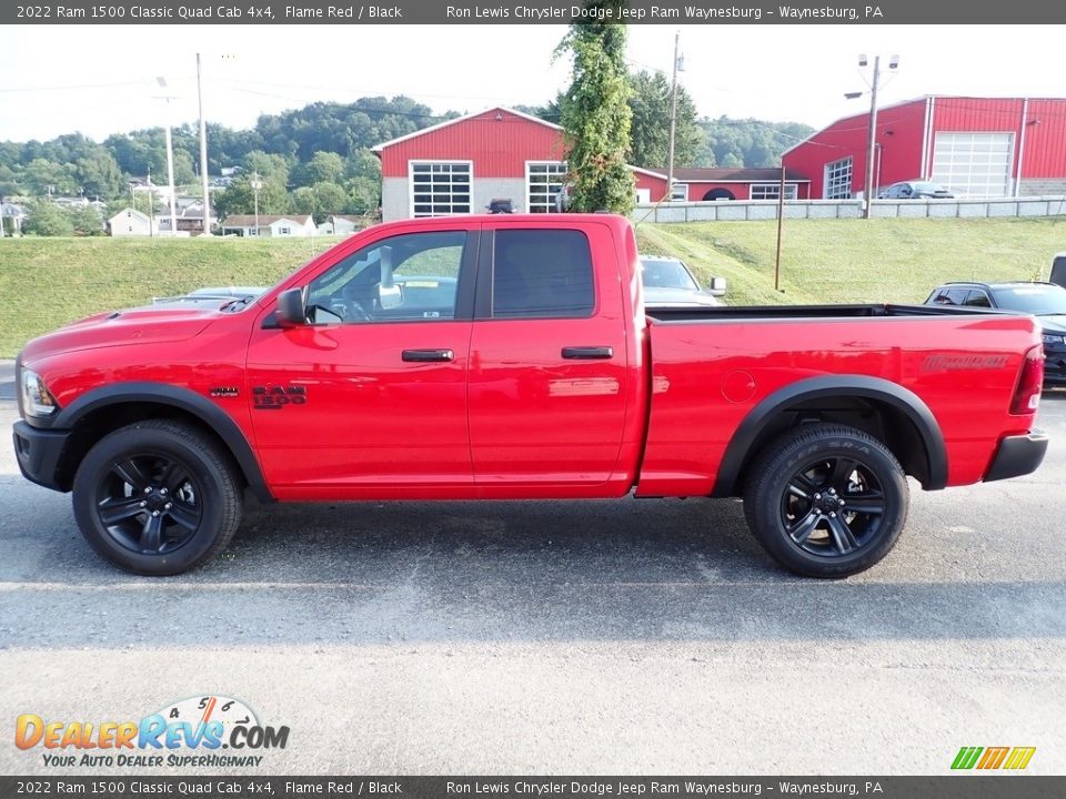 2022 Ram 1500 Classic Quad Cab 4x4 Flame Red / Black Photo #2