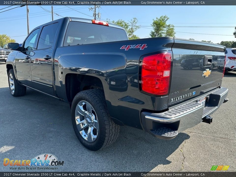 2017 Chevrolet Silverado 1500 LT Crew Cab 4x4 Graphite Metallic / Dark Ash/Jet Black Photo #4