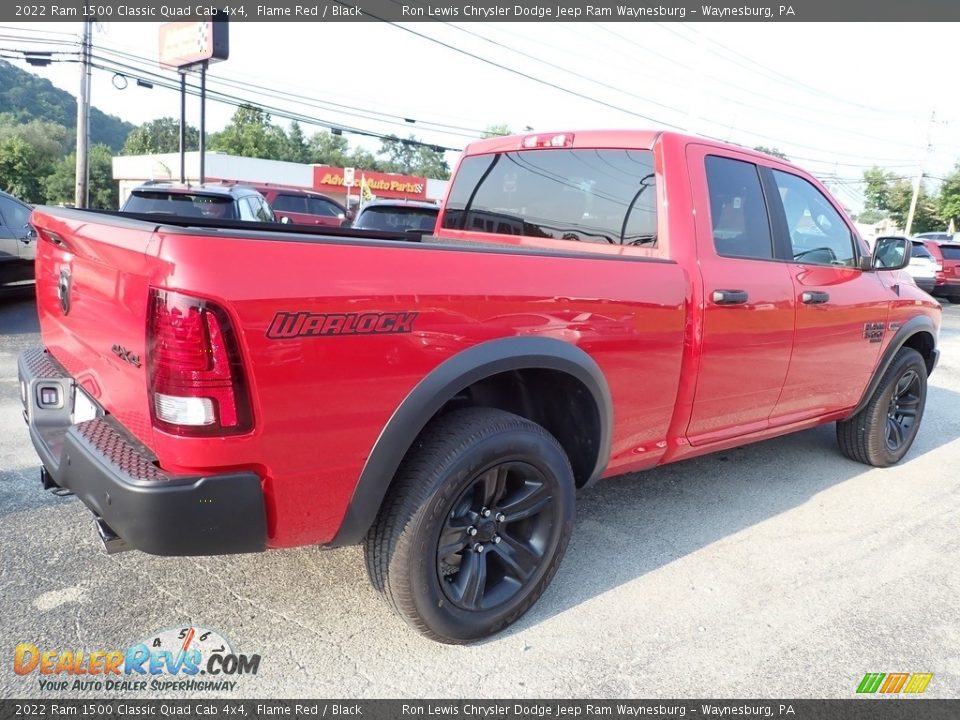 2022 Ram 1500 Classic Quad Cab 4x4 Flame Red / Black Photo #7