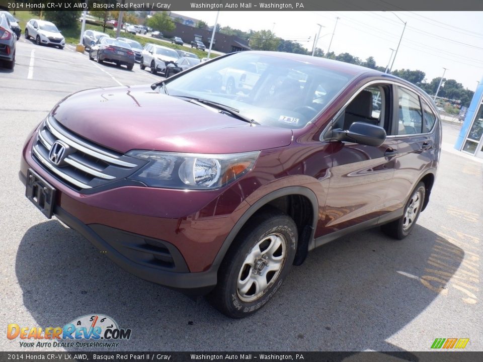 2014 Honda CR-V LX AWD Basque Red Pearl II / Gray Photo #4