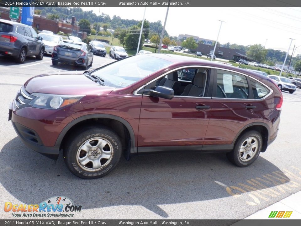 2014 Honda CR-V LX AWD Basque Red Pearl II / Gray Photo #5