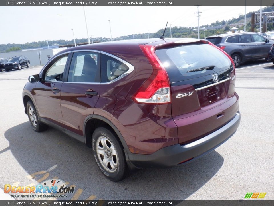 2014 Honda CR-V LX AWD Basque Red Pearl II / Gray Photo #7