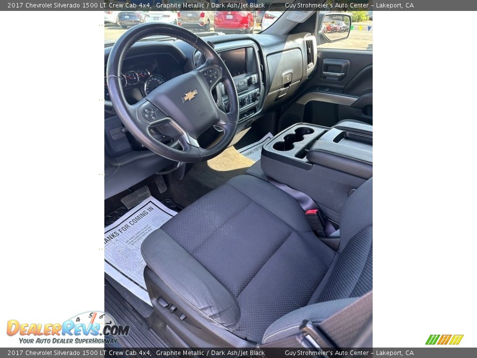 Dark Ash/Jet Black Interior - 2017 Chevrolet Silverado 1500 LT Crew Cab 4x4 Photo #10
