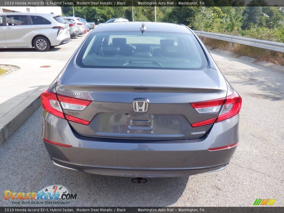 2019 Honda Accord EX-L Hybrid Sedan Modern Steel Metallic / Black Photo #17