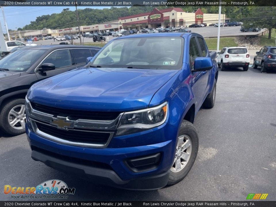 2020 Chevrolet Colorado WT Crew Cab 4x4 Kinetic Blue Metallic / Jet Black Photo #1