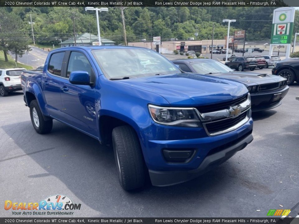 2020 Chevrolet Colorado WT Crew Cab 4x4 Kinetic Blue Metallic / Jet Black Photo #3