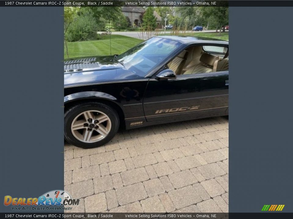 1987 Chevrolet Camaro IROC-Z Sport Coupe Black / Saddle Photo #1