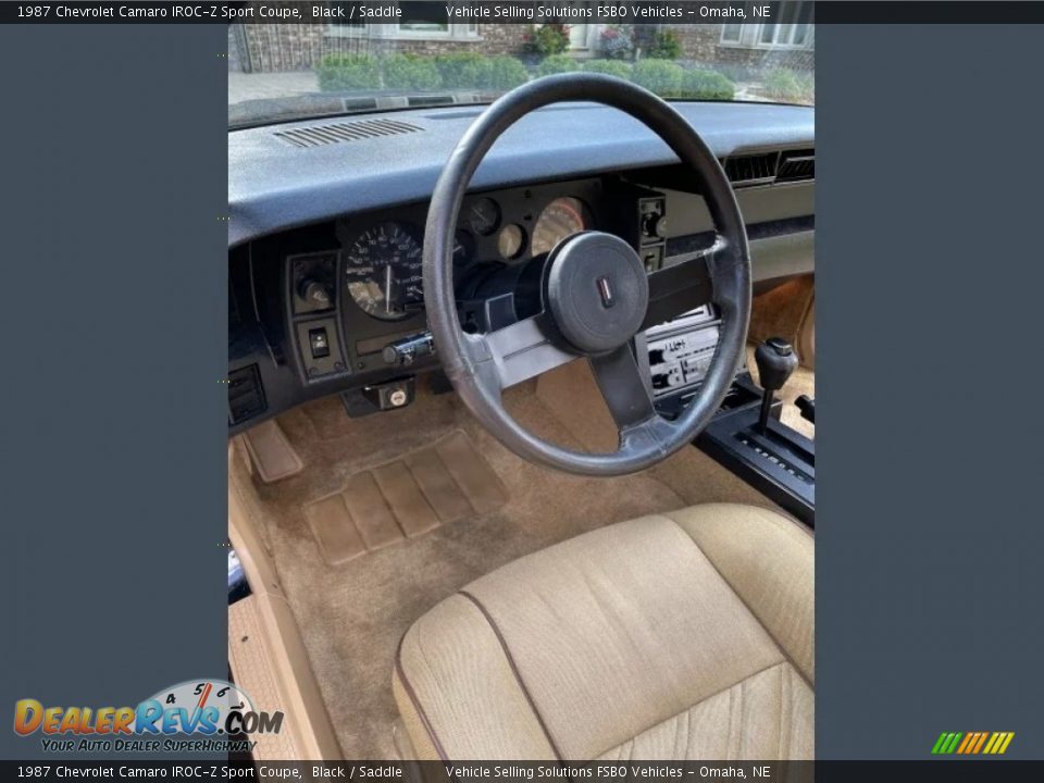 Saddle Interior - 1987 Chevrolet Camaro IROC-Z Sport Coupe Photo #3