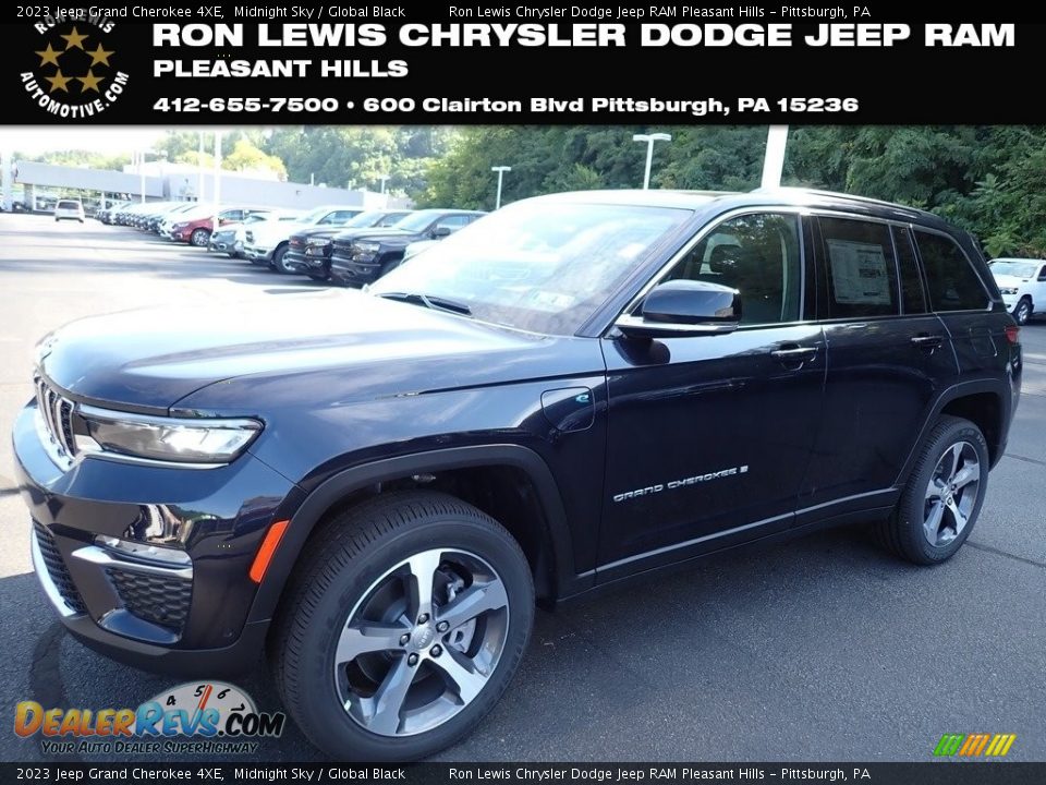 2023 Jeep Grand Cherokee 4XE Midnight Sky / Global Black Photo #1